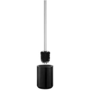 image of Rondo Toilet Brush With Silicone Head - Black - Black