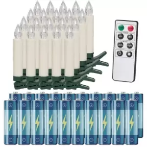 Image of LED Christmas Tree Candles 20Pcs Warm White incl. Batteries