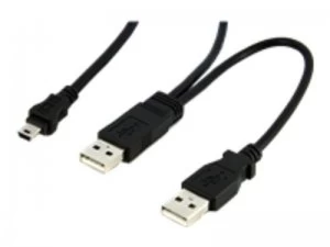 Image of StarTech.com USB Y Cable for External Hard Drive 0.9m