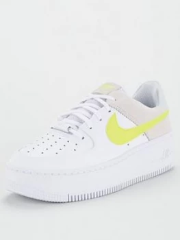 image of Nike Air Force 1 Sage Low - White/Yellow, Size 5, Women