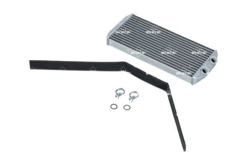 Image of NRF 54210 Heat Exchanger EASY FIT with fastening/mounting material Aluminium Heat Exchanger,interior heating (467)