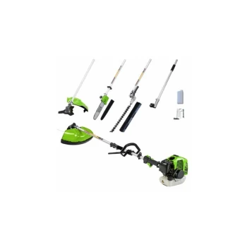 image of 43cc 5 in 1 Petrol Garden Multi Tool Strimmer Brush Cutter Chainsaw - Gardenjack