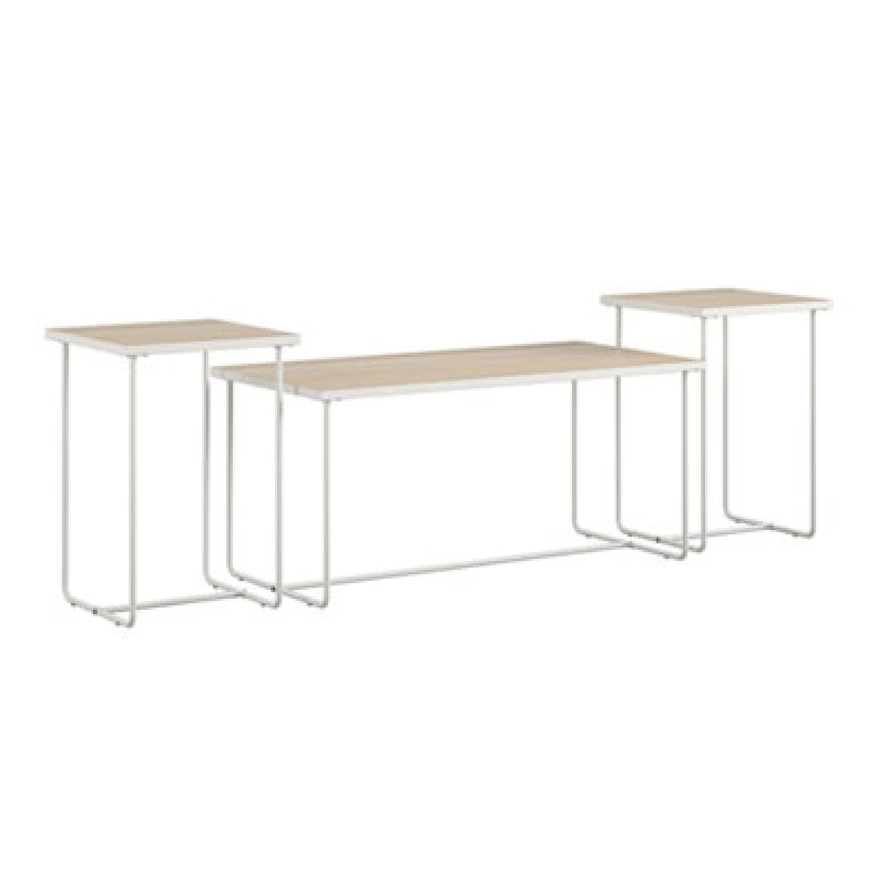 Image of Dorel Dante Coffee And End Table Set Natural, Cream 2082914COMQEUK