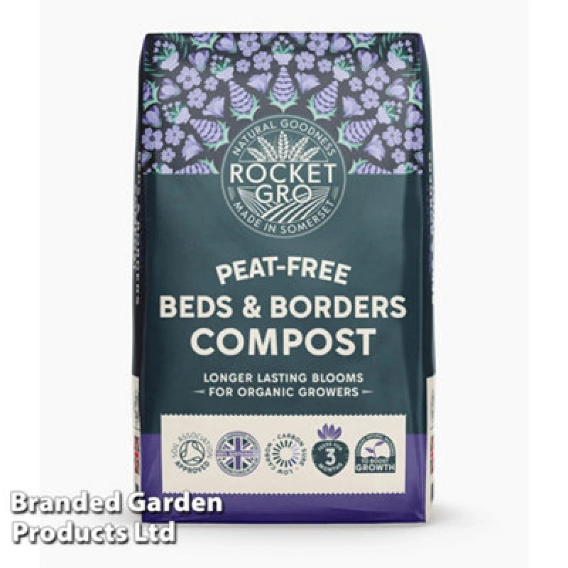 Image of THOMPSON & MORGAN Thompson&morgan - RocketGro Peat Free Beds & Borders Compost 50 Litre x 1 Unit KF3033