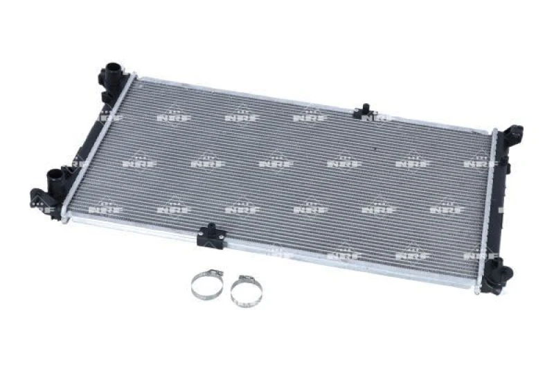Image of NRF 58330 Engine radiator EASY FIT Brazed cooling fins, Aluminium, with mounting parts Aluminium Radiator,engine cooling (470)