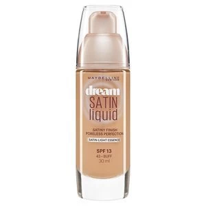 Image of Maybelline Dream Satin Liquid Foundation 43 Buff 30ml
