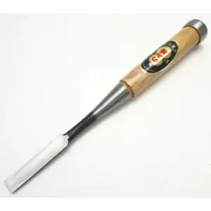 image of NK-112 12mm Asahi Japanese Laminated Shirogami Nomi Wood Chisels