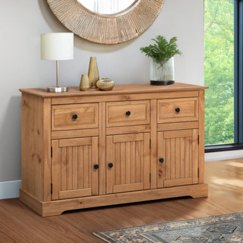 Image of Mercers Furniture Country Antique 3 Door Sideboard