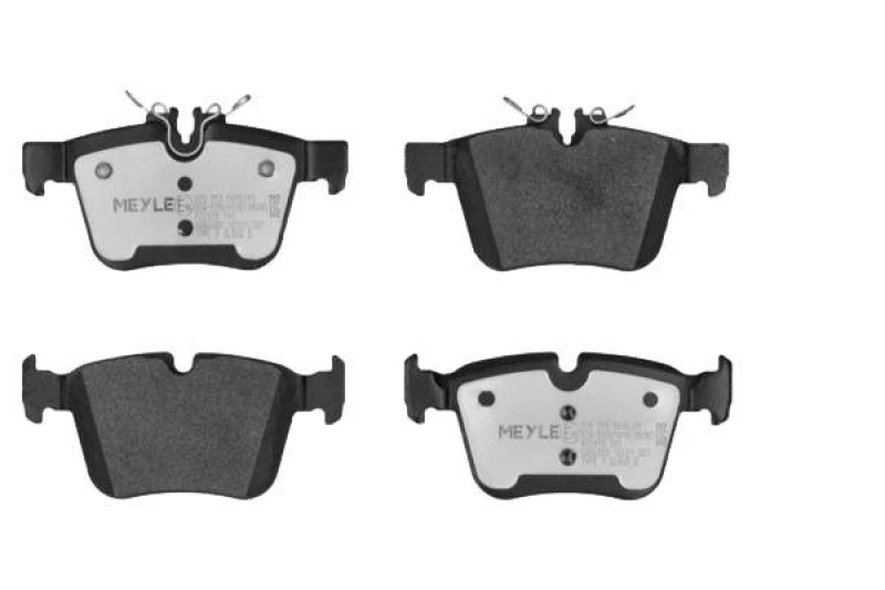 Image of MEYLE 025 253 5416/PD Brake pad set Rear Axle, prepared for wear warning indicator, MEYLE-PD Quality, with anti-squeak plate Brake Pad Set,disc brake