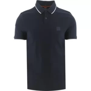 image of BOSS Dark Blue Passertip Polo Shirt