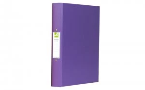 Image of Q Connect A4 2 Ring Binder Pp Purple - 10 Pack