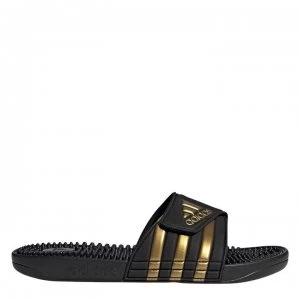 image of adidas adidas Adissage Ladies Sliders - Black/Gold