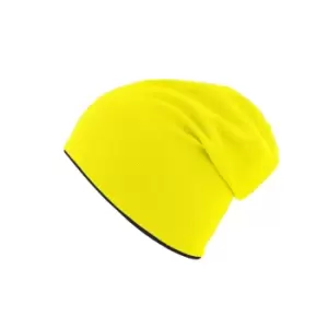 Image of Atlantis Extreme Reversible Jersey Slouch Beanie (One Size) (Safety Yellow/Black)