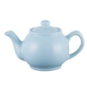 image of Price and Kensington Pastel Fine Stoneware Traditional 2 Cup Pastel Blue Teapot 22 x 14 x 14 cm