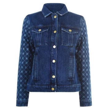 Image of Biba Biba Quilt Denim Jacket - Blue