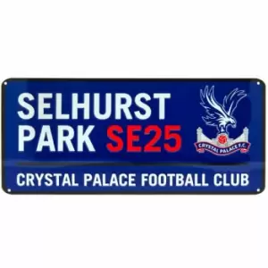 image of Street Sign (One Size) (Royal Blue/White/Red) - Royal Blue/White/Red - Crystal Palace Fc