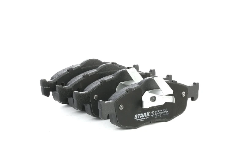 Image of STARK SKBP-0010172 Brake pad set Front Axle, excl. wear warning contact, with piston clip Brake Pad Set,disc brake (402)