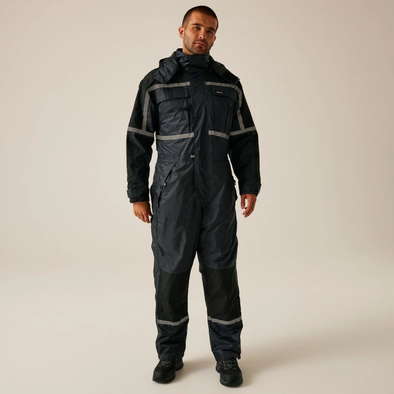 Image of Regatta Waterproof Insulated Coverall Navy male S