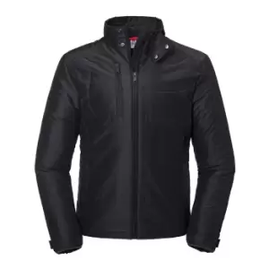 image of Russell Mens Cross Padded Jacket (3XL) (Black)