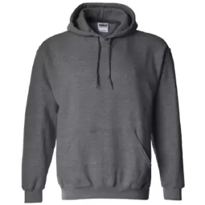 image of Gildan Heavy Blend Adult Unisex Hooded Sweatshirt / Hoodie (S) (Dark Heather)