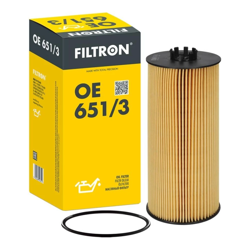 Image of FILTRON OE 651/3 Oil filter Filter Insert Oil Filter (7)