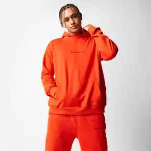 Image of Mennace Essentials Regular Fit Hoodie - Red