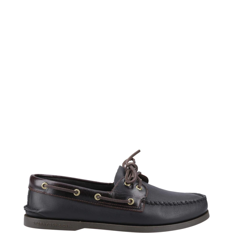 Image of Sperry Men Authentic 2 Eye Boat Shoe in Brown Size: 12 Brown 12 Male 627756014596