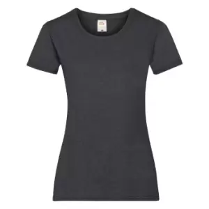 Image of Fruit Of The Loom Ladies/Womens Lady-Fit Valueweight Short Sleeve T-Shirt (2XL) (Dark Heather)