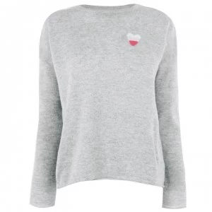 Velvet Cashmere Sweater - Heather Grey