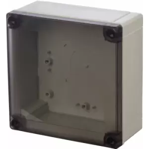 image of 6011908 pc 125/75 ht Enclosure, pc Smoked transparent cover - Fibox