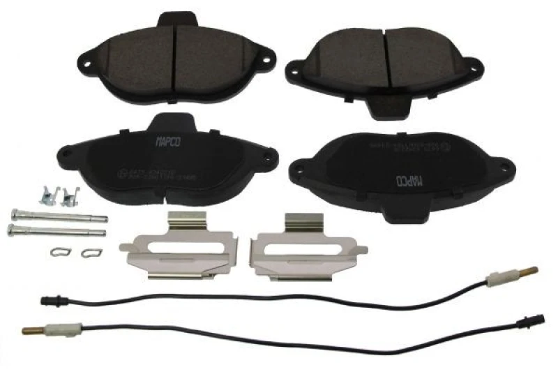 Image of MAPCO 6475 Brake pad set Front Axle, incl. wear warning contact Brake Pad Set,disc brake (402)