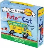 Image of pete the cat 12 book phonics fun includes 12 mini books featuring short and