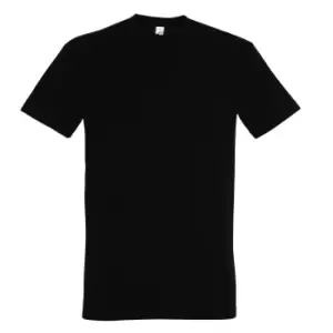 Image of SOLS Mens Imperial Heavyweight Short Sleeve T-Shirt (4XL) (Deep Black)