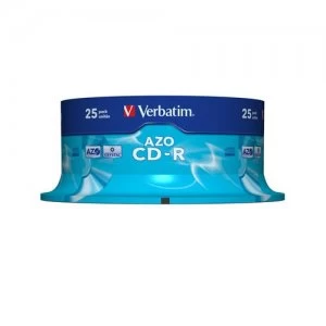 image of Verbatim CD-R AZO Crystal 700 MB 25 pc(s)