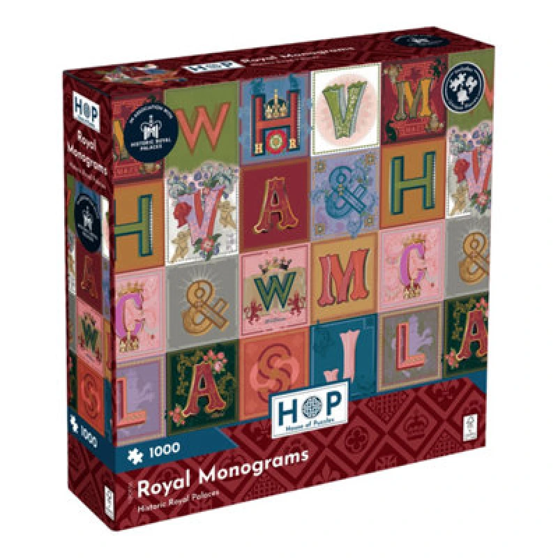 Image of The House of Puzzles Royal Monograms 1000 Piece Jigsaw Puzzle