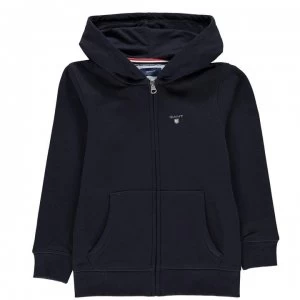 image of Gant Original Zip Hoodie - Navy 433