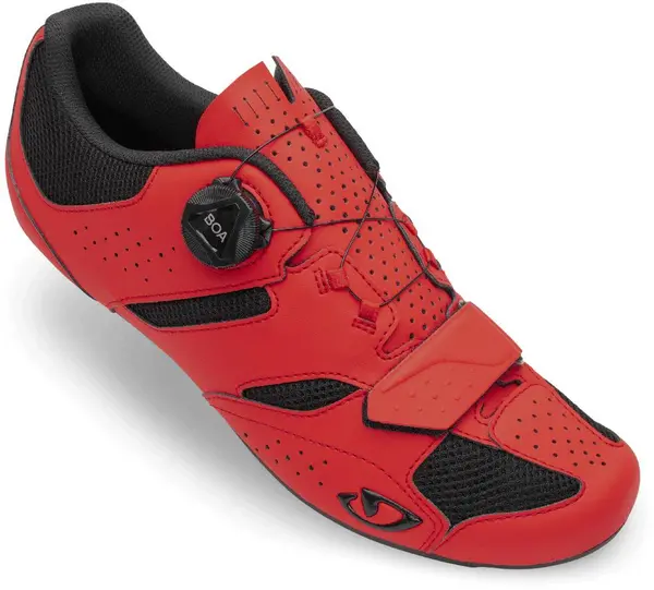 Image of Giro Savix II Mens Road Cycling Shoes 41 Bright RED