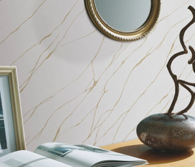 Image of Erismann Opus Calore Vinyl Wallpaper - White