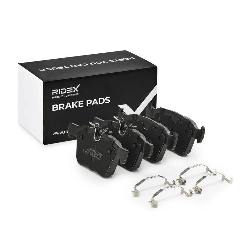 Image of RIDEX 402B2242 Brake pad set excl. wear warning contact, with accessories Brake Pad Set,disc brake (402)
