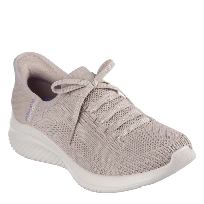 Image of Skechers Womens Ultra Flex 3.0 Brilliant Path Shoes in Taupe Size: 3 Taupe Female 3