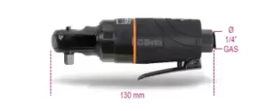 Image of Beta Tools 1921 B1 Mini Reversible 1/4" Drive Air Ratchet 350rpm 019210001
