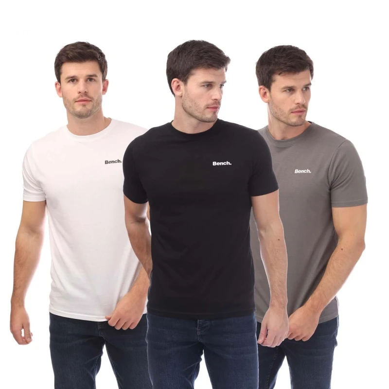 Image of Bench EKtor 3 Pack T-Shirt - Black S