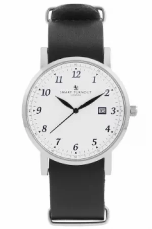 image of Unisex Smart Turnout Savant with Navy Leather Strap Watch STH5/SW/56/W-NAV