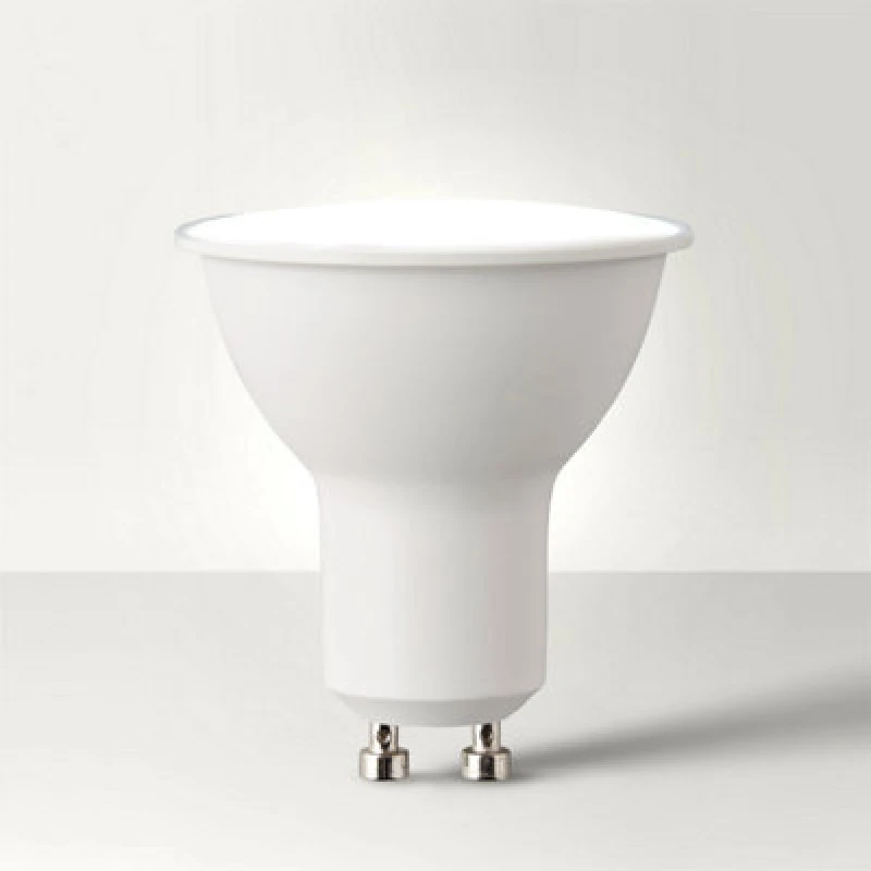 Image of ValueLights ValueLights 3 Pack GU10 White Thermal Plastic Spotlight LED 5W Cool White 6500K 480lm Light Bulb White One Size Unisex 5016529001881