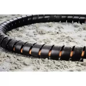 Image of HellermannTyton SPF10-PP-BK Spiral tube Black 1 m