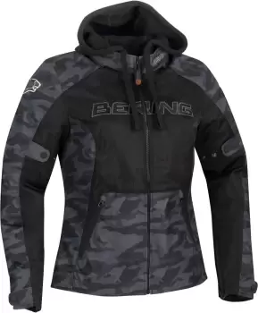 Image of Bering Spirit Ladies Motorcycle Textile Jacket, black-multicolored, Size 36 for Women, black-multicolored, Size 36 for Women
