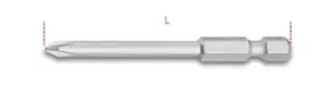 Image of Beta Tools 862 PH/L 1x 1/4" Hex Drive Phillips Bit PH1 x 70mm Long
