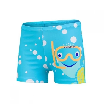 image of Speedo Turtle Aquashort - Blue/Yellow