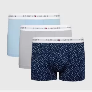 image of Tommy Hilfiger Three-Pack Stretch-Cotton Boxer Trunks - L