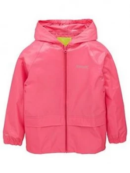 Image of Regatta Girls Stormbreak Jacket - Pink, Size 13-14 Years, Women
